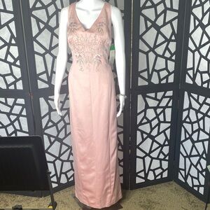 Maggy London Pink Floral Maxi Dress